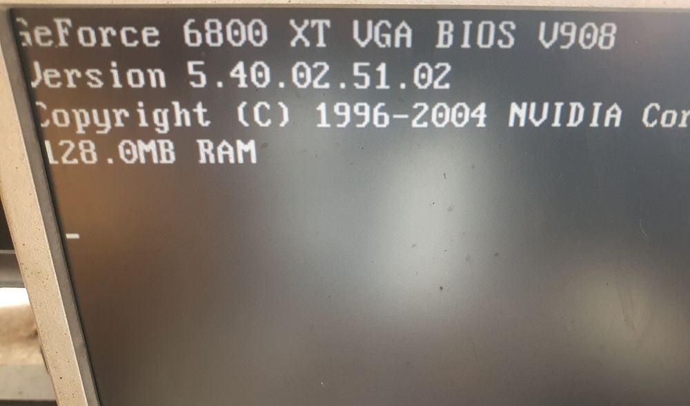 Karta graficzna GALAXY GEFORCE 6800XT 128MB DDR 256BIT AGP Brak śledzia Retro.