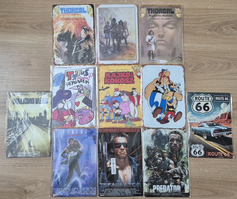 Dekor retro Thorgal team. Nowy w folii. Format A4