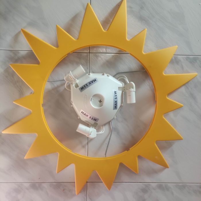 Candeiro "sol" para tecto64309795784834121