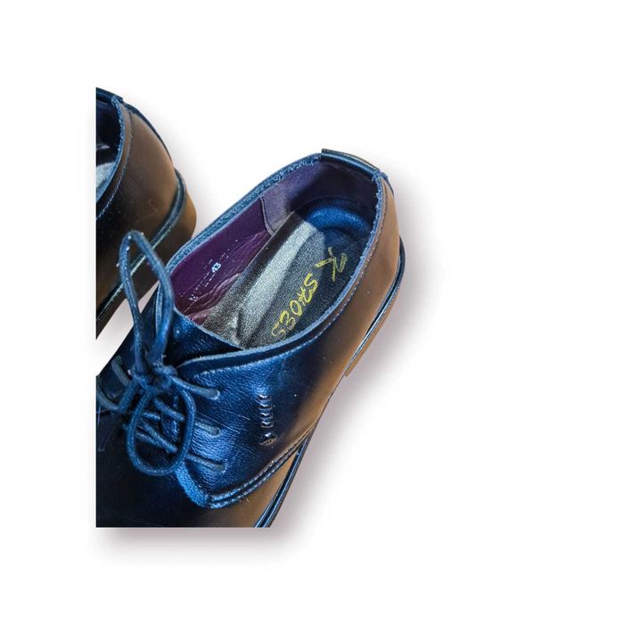 Sapatos K Shoes – Oxford Clássico Pele Preta(Tam.: 43,Made in England)