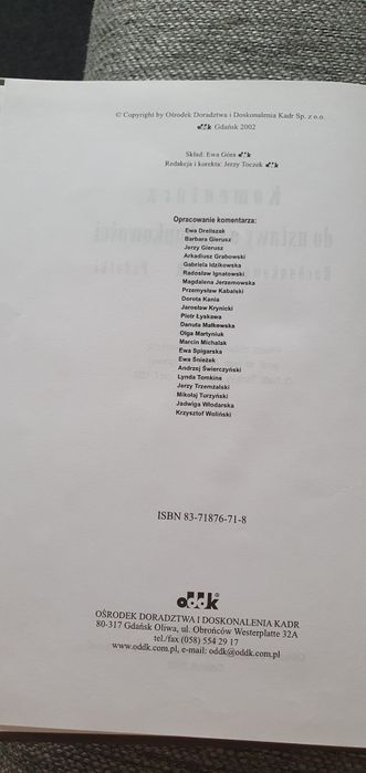 Komentarz do ustawy o rachunkowości 2002