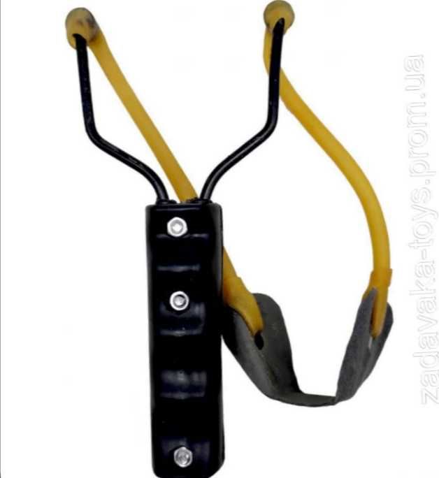 Рогатка большая  детская для игр рыбалки охоты 17 см активный отдых