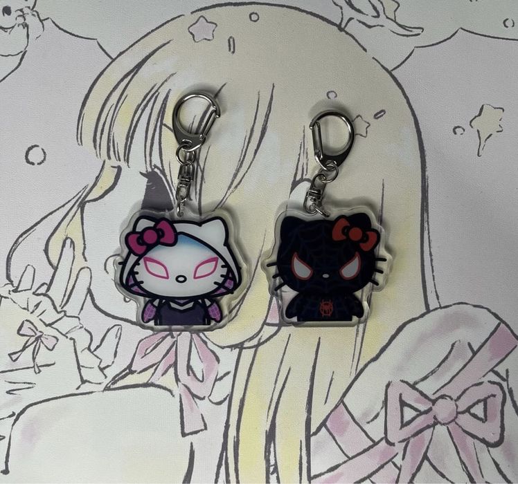 Парні брелки Hello Kitty Людина-павук