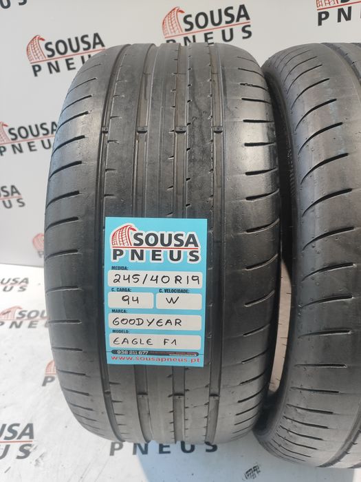 2.pneus semi novos 245-40R19 Goodyear - Oferta dos portes