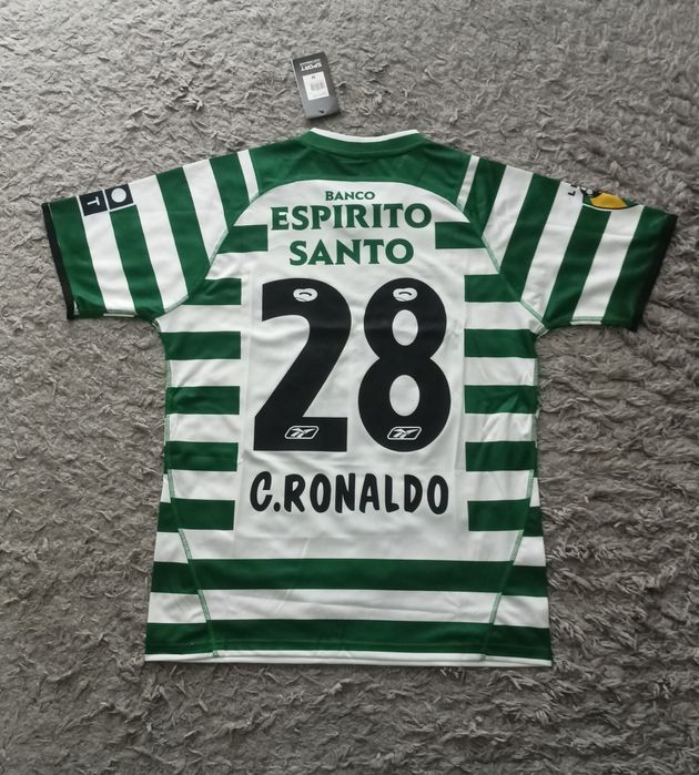 Koszulka piłkarska Sporting Lisbona 2003/2004 Ronaldo Retro