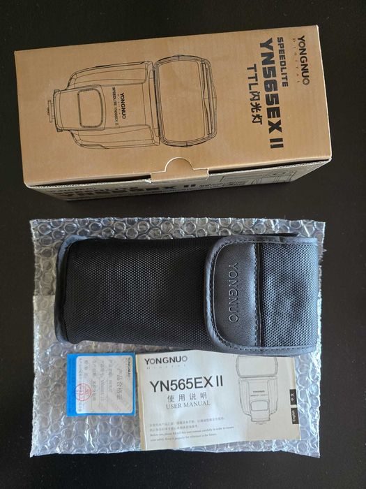 FLASH Yongnuo Speedlite YN568EX-II  + 2 Disparadores RF603C II para Canon NOVO