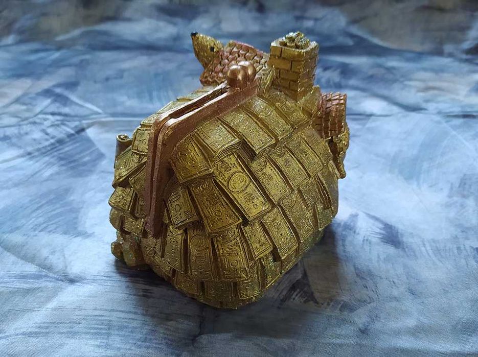 Копилка домик-кошелек с фигурками мышей Амулет для денежной удачи