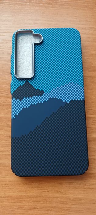 Магнітний чохол для Samsung Galaxy S23 — стильний синій карбон, підтримка бездротової зарядки