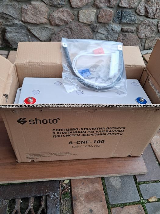 Акумуляторні батареї SHOTO 6CNF, 12V 100Ah GEL-CARBON 2 шт.