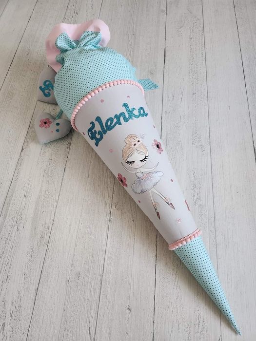 Tyta róg obfitości dla pierwszoklasisty handmade
