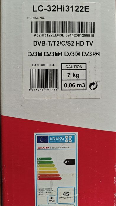 Телевізор SHARP LC-32HI3122E