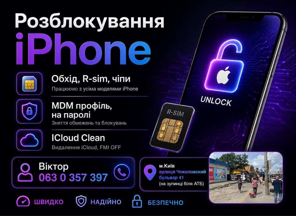 Продам рсим R-Sim чип розлочка apple iPhone розблокировка