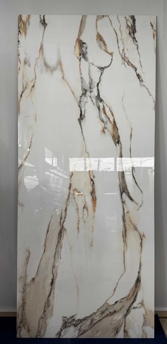 DUŻE PŁYTY polerowane 120x280 marmur biały POŁYSK super cena 49,90/m2