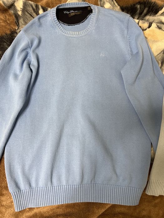 Sweter meski cieply niebieski Reserved XL