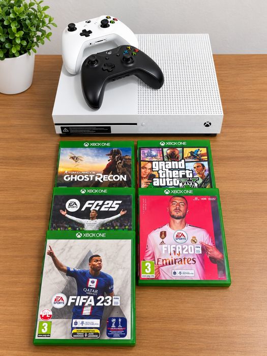 Xbox one s 500gb 2 pady 5 gier