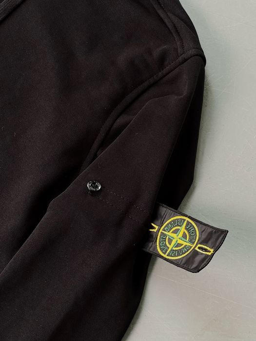 БЕЗ ПЕРЕДОПЛАТИ: Зіп худі Stone Island чорний