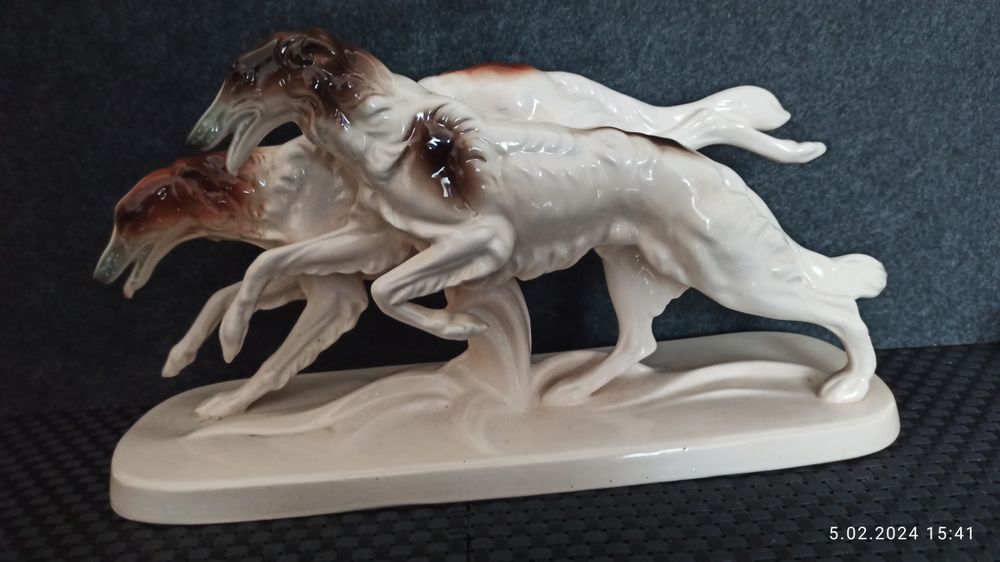 Porcelana Turyngia Hertwig Katzhutte Psy Birsoj  chart rosyjski