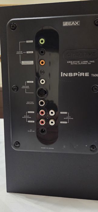 Colunas Pc Crestive + Placa de som 5.1