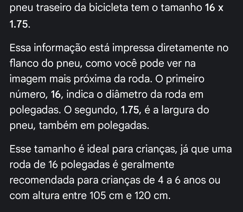 Bicicleta de criança