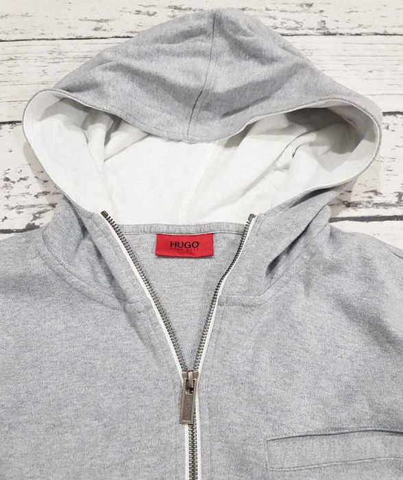 Hugo Boss * Darrison * bluza * rozpinana * szara * męska * XL