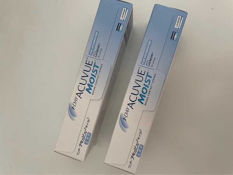 Caixas lentes de contato 1-Day Acuvue Moist for Astigmatism