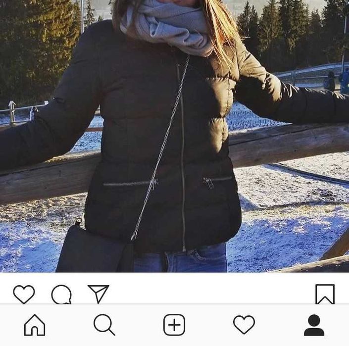 Czarna zimowa kurtka Cubus S
