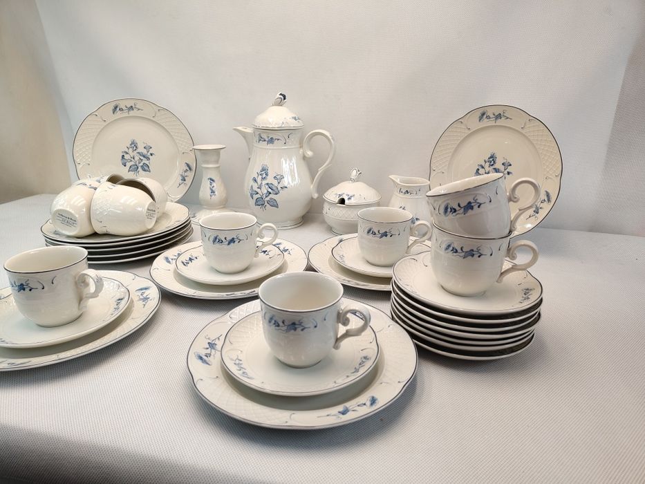 Serwis kawowy Villeroy & Boch. Val Bleu. 10 osób!!!