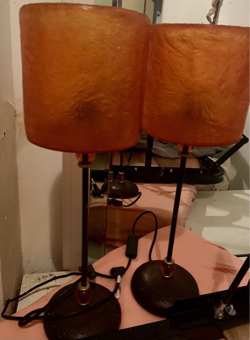 Conjunto de candeeiros de mesa