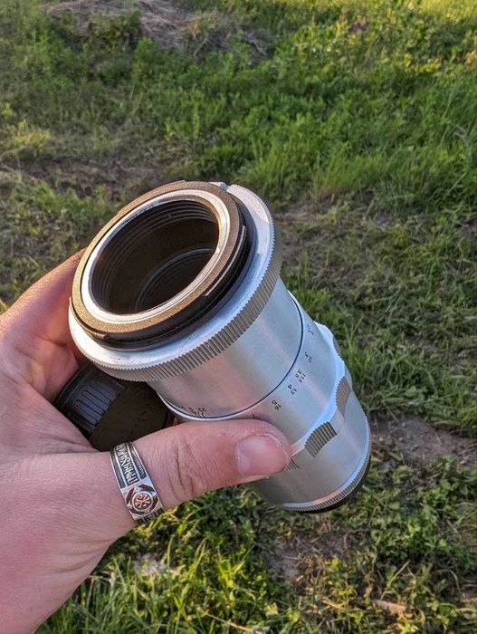 Carl Zeiss Jena Triotar 135/4  байонет Canon EF / Об'єктив / Боке