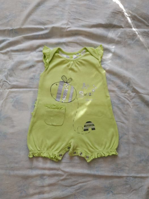 Песочник, Боди салатовый для девочки