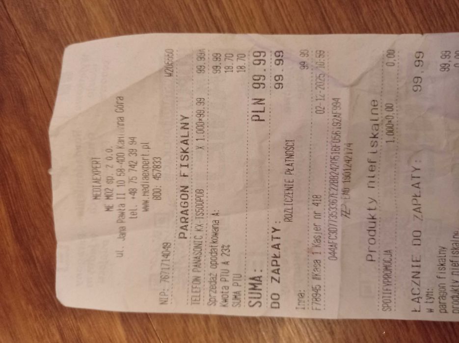 Nowy telefon stacjonarny Panasonic