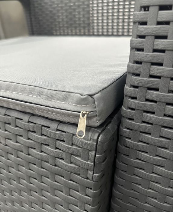 Promocja meble  ogrodowe sofa fotele stolik poduszki antracyt