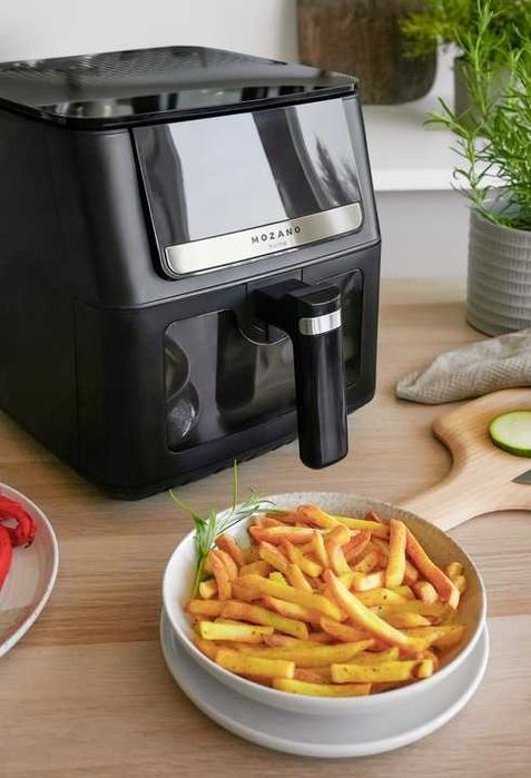 4w1 ZESTAW Frytkownica beztłuszczowa duża 6,5L AIR FRYER frytownica