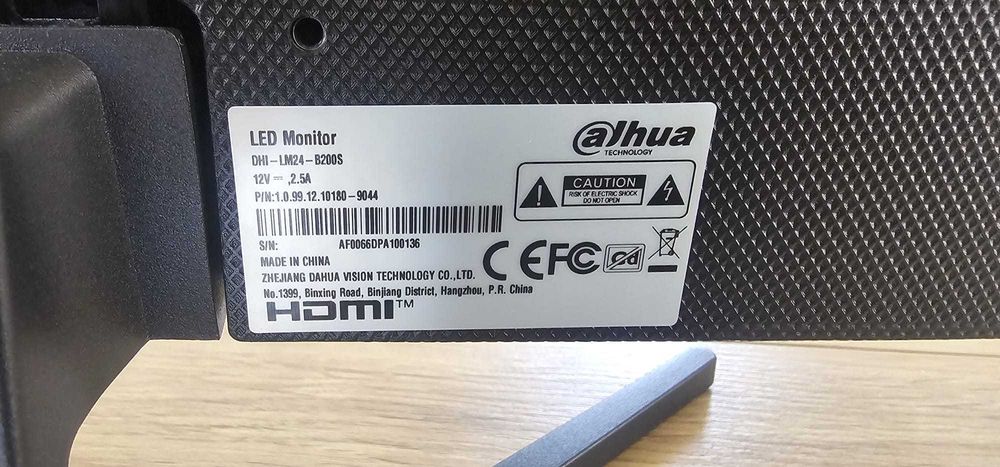 Monitor Dahua 24" Full HD 75Hz — HDMI + VGA, com colunas