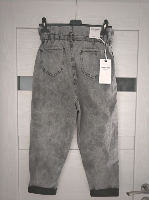 Spodnie jeansowe szare