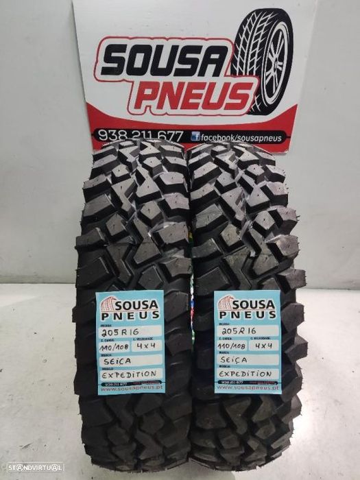 2 pneus novos 205-80r16 ceica - oferta dos portes