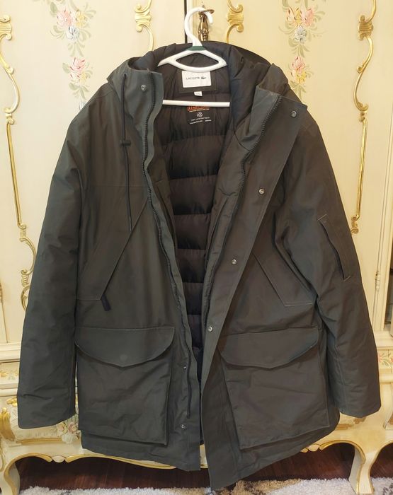 Зимова парка Lacoste (Оригінал) | Хакі | Розмір XL (56) - відсутній бігунок