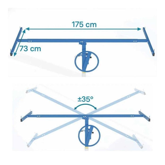 Stojak podnośnik do płyt GK regulowany 290 cm