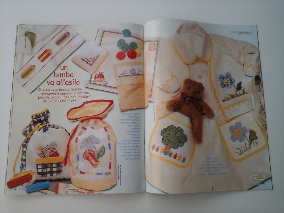 Revistas antigas de lavores e bordados