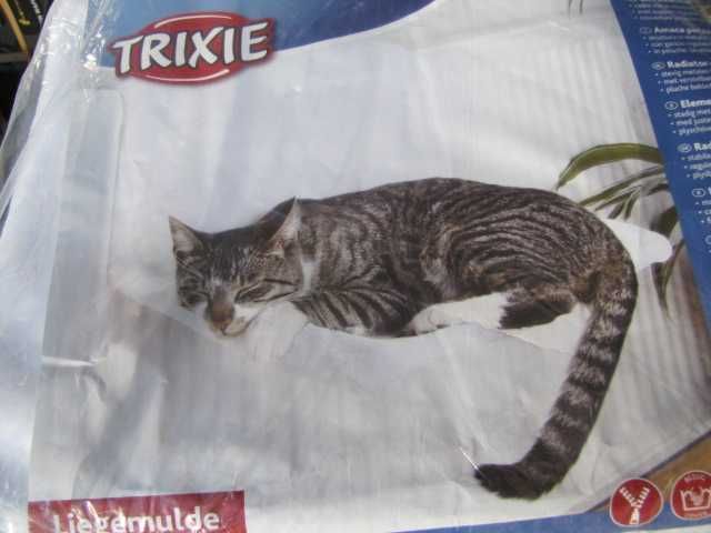 Trixie Legowisko na Kaloryfer dla Kota – Pluszowe, Białe