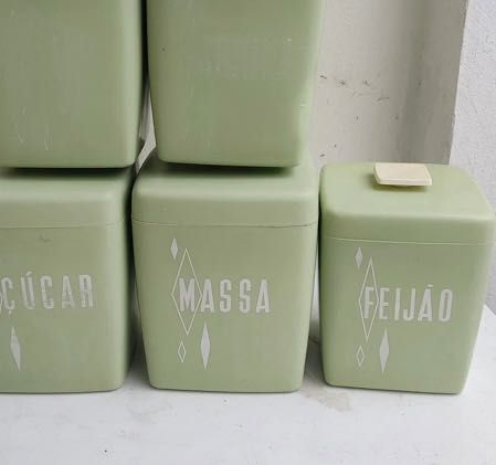 Tampas recipiente vintage