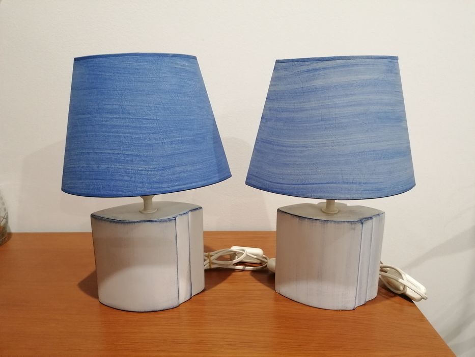 Conjunto de dois candeeiros  de mesa