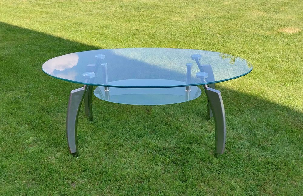 Stolik kawowy szklany, ława do salonu