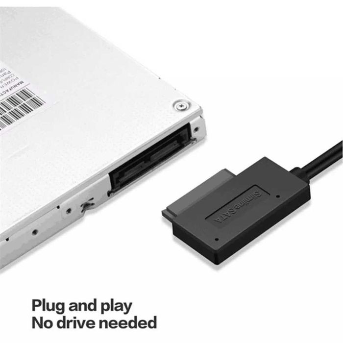 адаптер конвертер USB to Mini Sata для підключення CD/DVD ROM