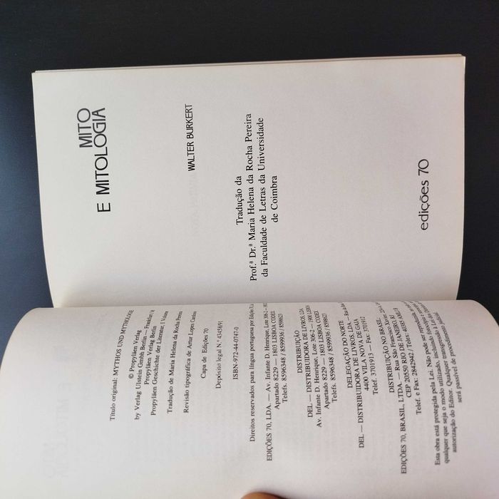Mito e Mitologia - Walter Burkert