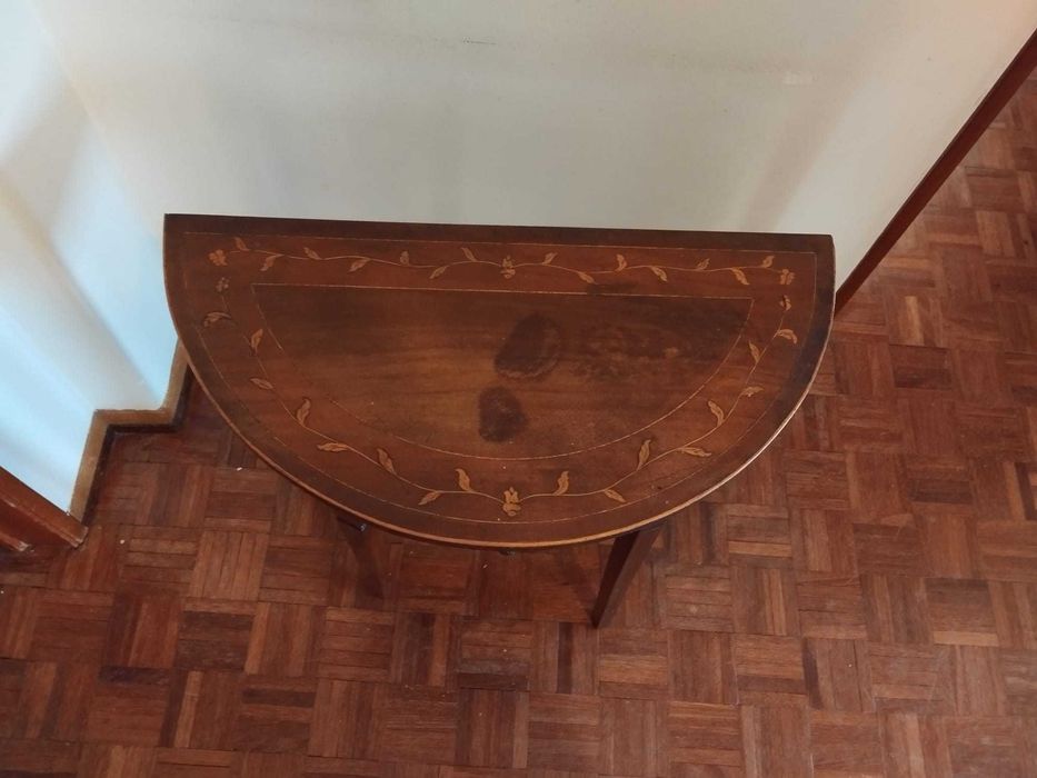 Mesa consola demi-lune vintage