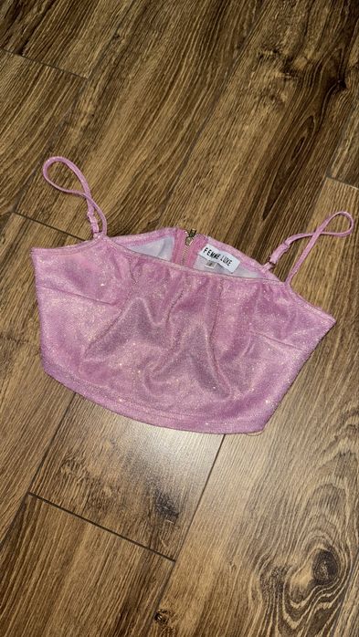 Рожевий топ з блискітками