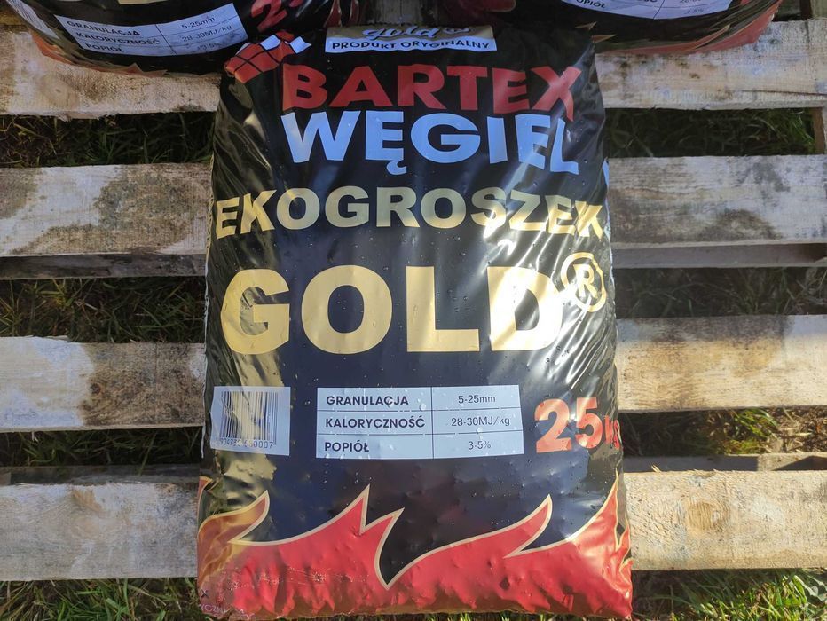 Węgiel Groszek Ekogroszek BARTEX GOLD! 27-29 MJ/kg! Transport