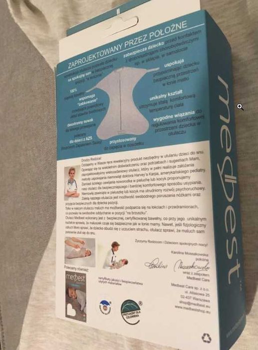 Otulacz medyczny dla noworodka na spokojny sen