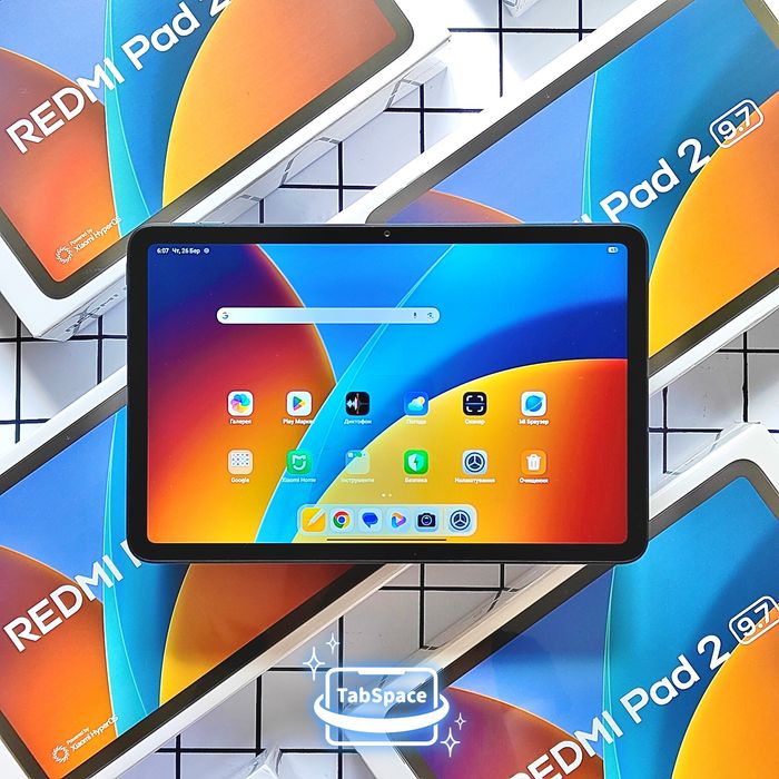 Нові планшети Xiaomi Redmi Pad 2 9.7 Wi-Fi 4+128 Graphite Gray